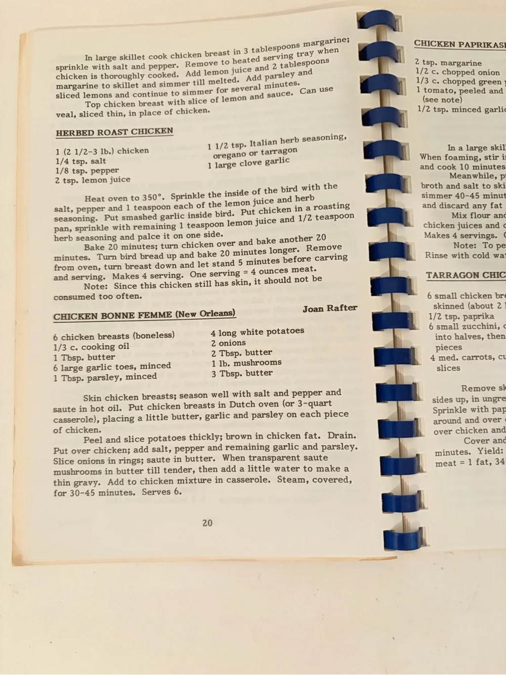 1989 A Book Of Favorite Recipes Cookbook Mt Carmel Illinois Soccer Booster Asso